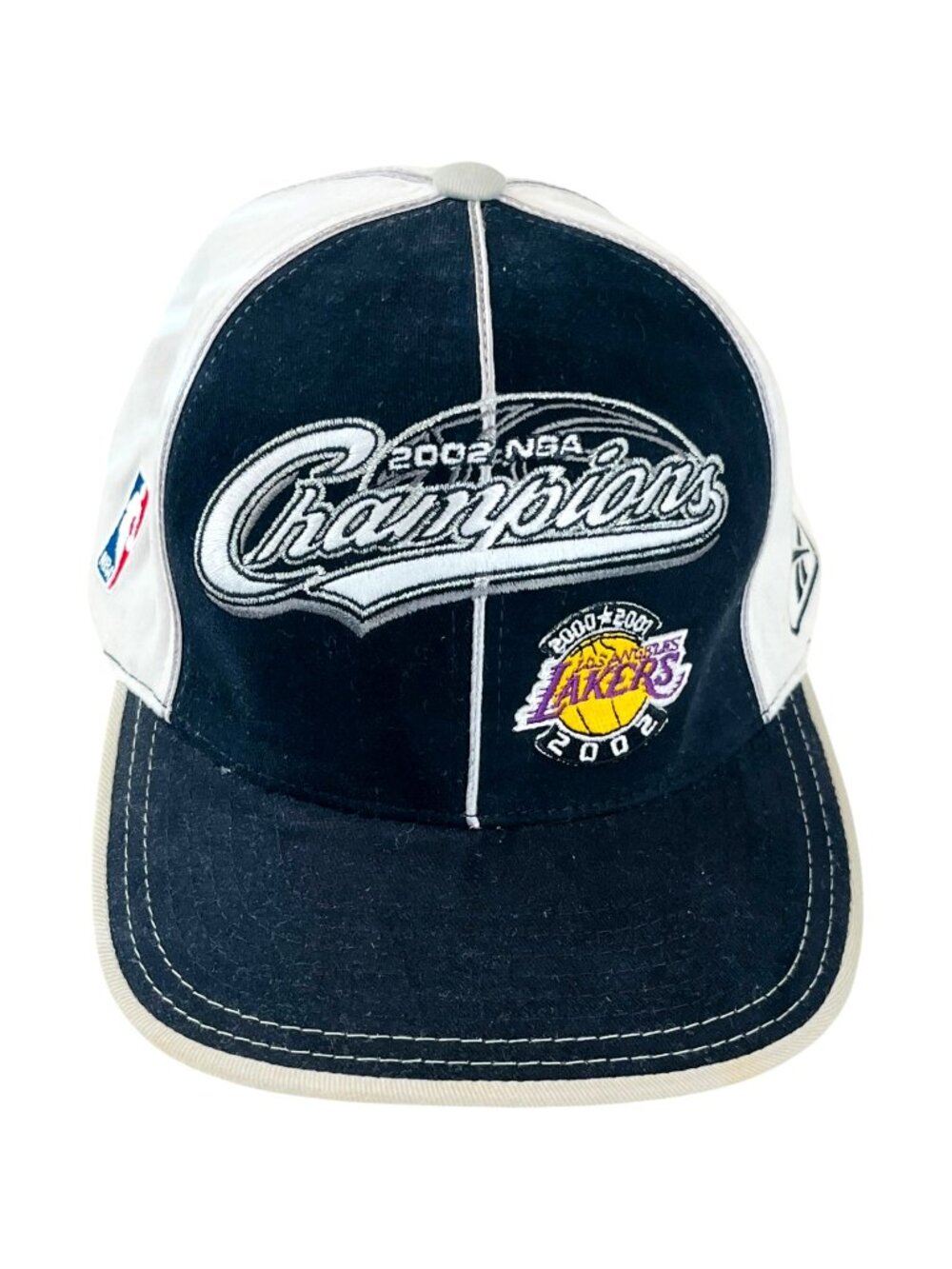 Los Angeles Lakers 2002 NBA Champions Official Reebok Fitted Cap Hat - Size L/XL